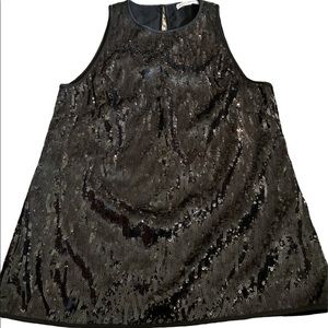 Banana Republic‎ black sequined top